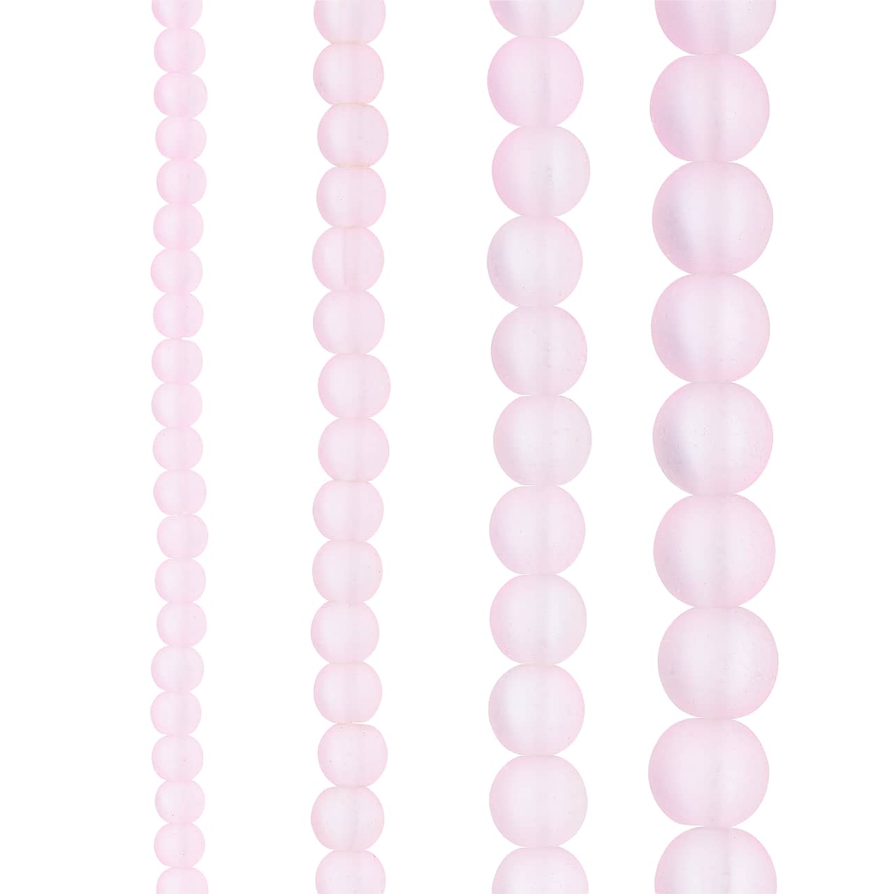 12 Pack: Matte Glass Round Beads by Bead Landing®